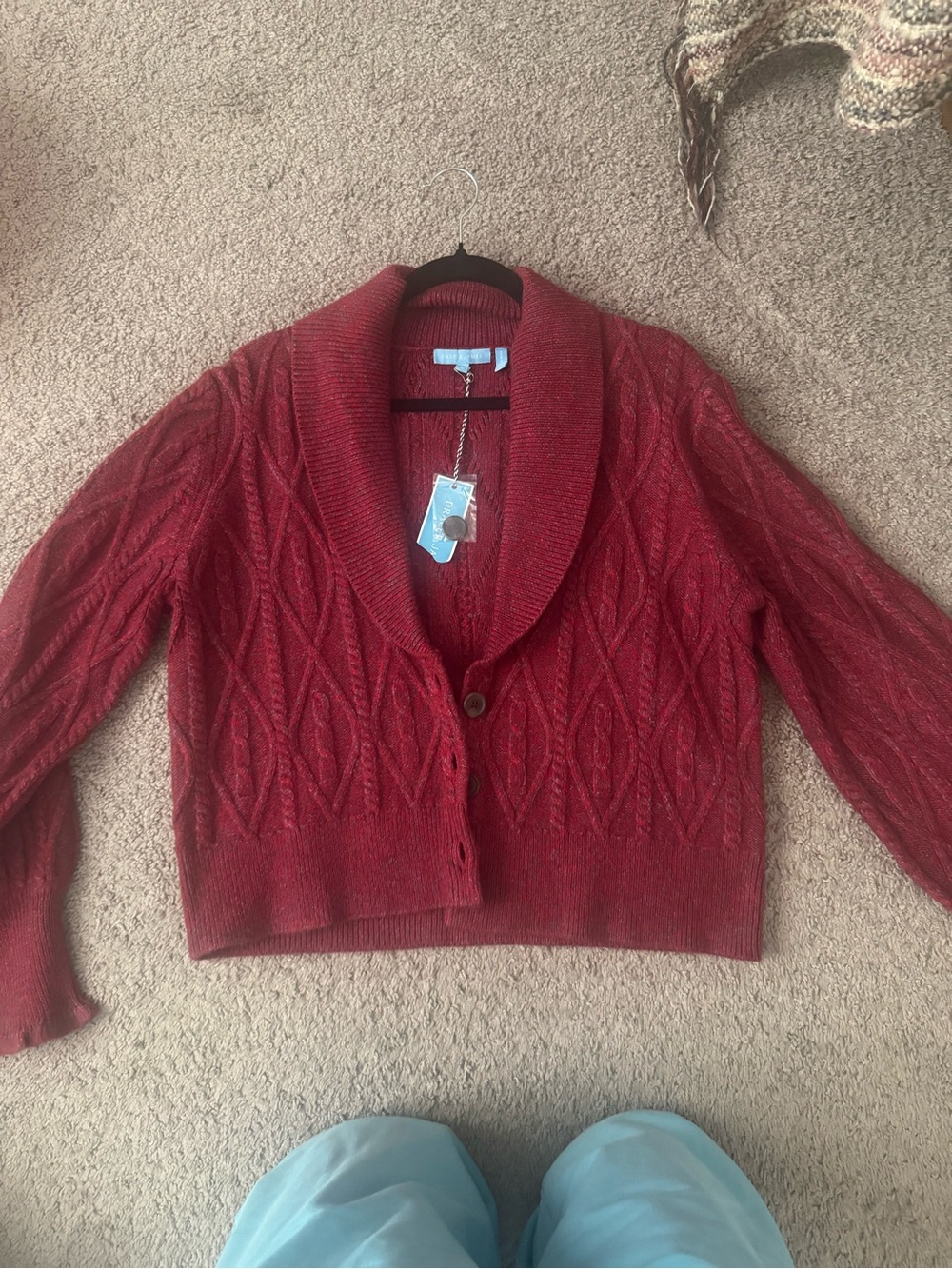 Draper James - Marled Tuxedo Cardigan - Size L - NWT